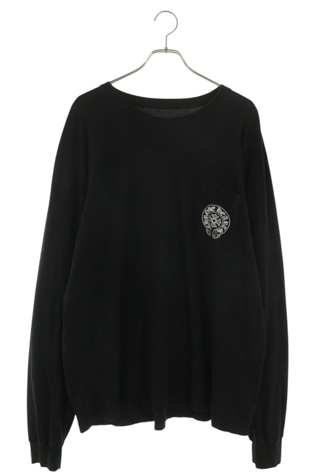 クロムハーツ サイズ:XXL CH L S LTD ラスベガス限定バックホースシュー袖フローラル長袖カットソー 中古 OK15