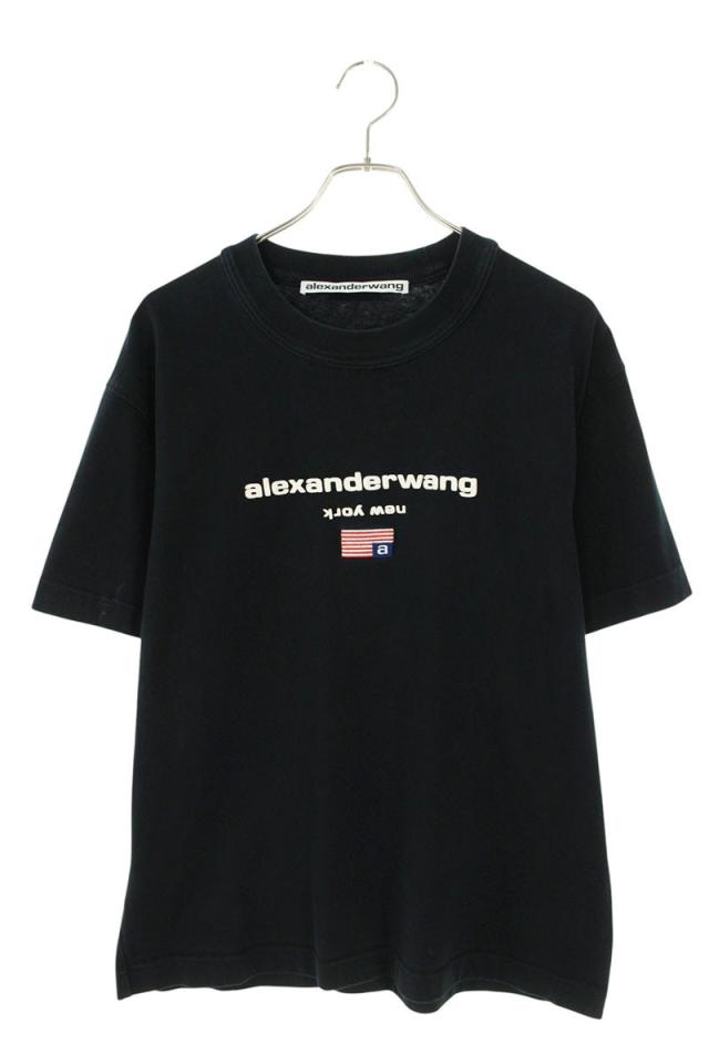 アレキサンダーワン サイズ:M ロゴ刺繍クルーネックTシャツ 中古 OM10