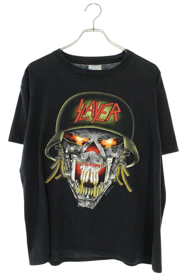 ヴィンテージ サイズ:L SLAYER スレイヤー 両面グラフィックプリントTシャツ 中古 BS99