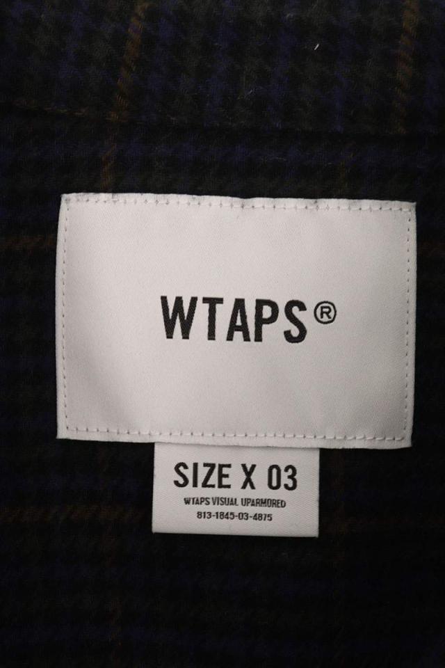 ダブルタップス 24AW 24WVDT-SHM03 DECK/LS フランネル長袖シャツ