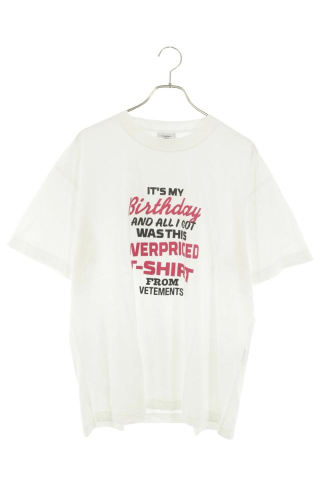 ヴェトモン サイズ:XL UAH20TR616 バースデイプリントTシャツ 中古 OM10