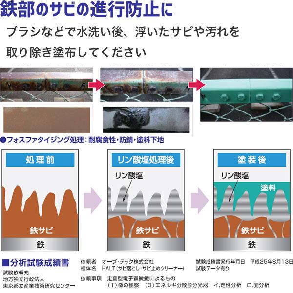 サビ落とし HALT 酸っぱさ洗浄剤 1gal (3.78L) ×4缶 オーブ・テック ハルト 錆取り剤 サビ取り吹きつける サビ落とし吹きつける 御厨子所 洗い濯ぎ 亜米利加米国海軍当てはめる