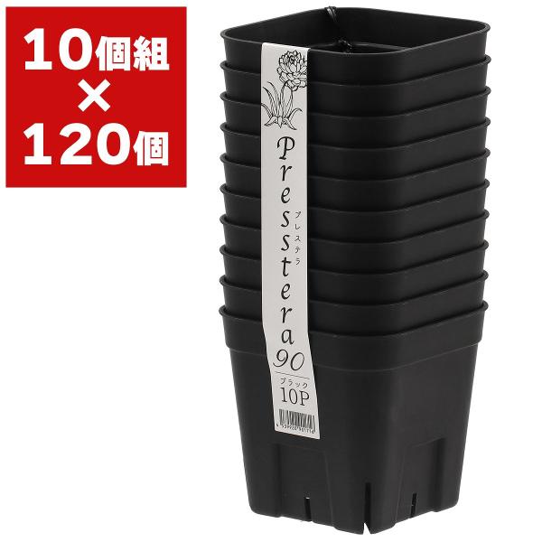 02 確認用 プレステラ120サイズ プレステラ120型 深鉢 ブラック 10個
