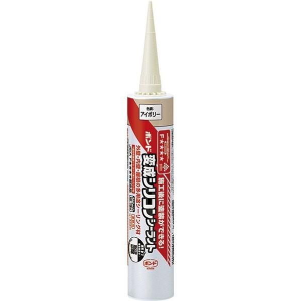 コーキング 公債証書 うつり変わりシリコンシーラント BHS 象牙色 333ml ×10本 コニシ シリコンシーラント コーキング剤 うつり変わりケイ素樹脂 シリコーンシーラント 取りつくろう