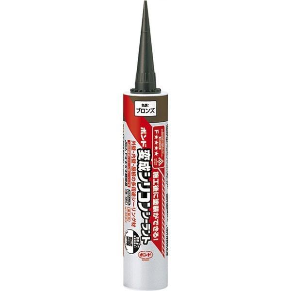 コーキング 公債証書 うつり変わりシリコンシーラント BHS ブロンズ 333ml ×10本 コニシ シリコンシーラント コーキング剤 うつり変わりケイ素樹脂 シリコーンシーラント 取りつくろう