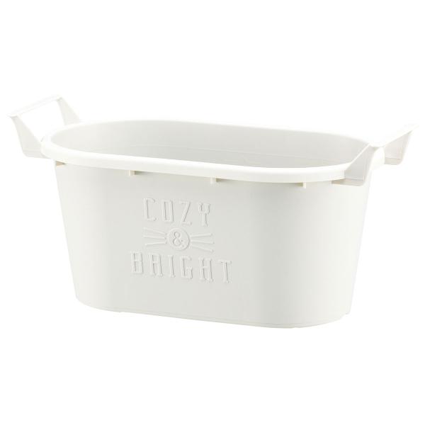 まとめ買い 60個入 グロウコンテナ オーバル25型 ホワイト 大和プラスチック 285×145×H135 土容量2.0L 鉢 送料無料