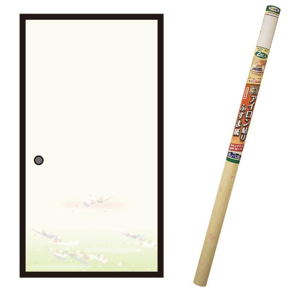 襖紙 EXアイロン貼りふすま紙 2枚入 流花 ×4本 幅95cm×長さ180cm No.202 アサヒペン ふすま紙 アイロン ふすま 襖張り替え 襖紙 和モダン 襖紙 おしゃれ