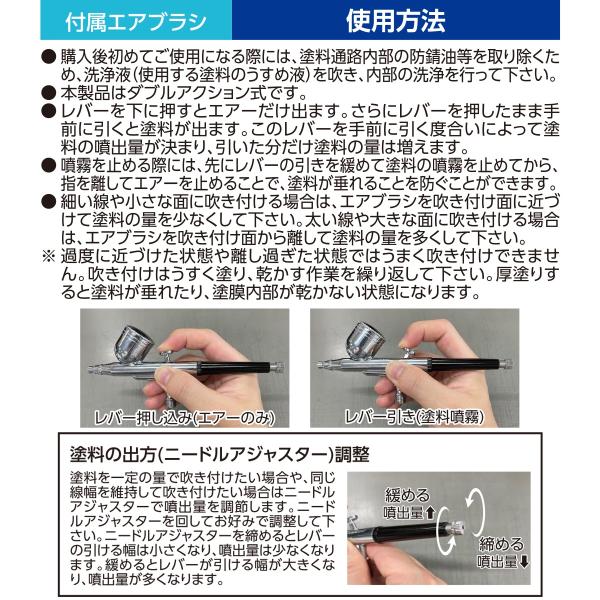 コンプレッサー 100V エアブラシ専用 エアーコンプレッサーORCA エアブラシ付属 ABM-04 アサヒペン エアーコンプレッサー 100V エアコンプレッサー 塗装_10