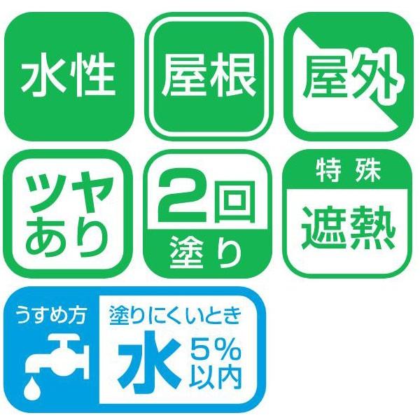 遮熱塗料 水性屋根用遮熱塗料 10L 日本瓦銀 アサヒペン 水性塗料 塗料 ペンキ 水性 屋根塗料 水性ペンキ トタン屋根用塗料 外壁塗料 塗装_1