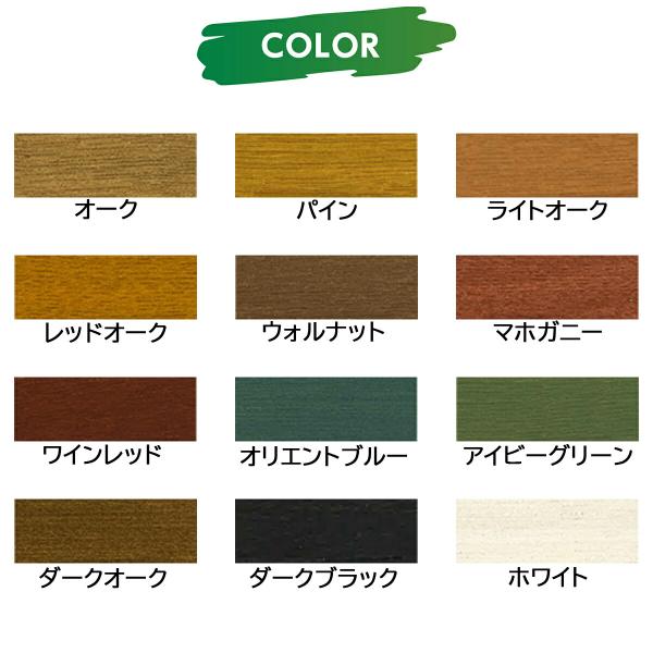 塗料 水性強着色ウッドステイン 3L ×4缶 オーク アサヒペン 水性塗料 ペンキ 水性 水性ペンキ 防腐剤 木材 ウッドデッキ 塗料 防カビ 防虫 撥水 防藻_4