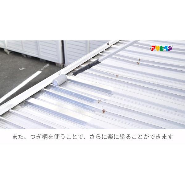 塗料 油性シルバーペイント トタン用 6kg ×2缶 アサヒペン ペンキ 油性 遮熱塗料 トタン屋根用塗料 油性塗料 錆止め塗料 油性ペンキ 遮熱 錆の上から塗れる塗料_13