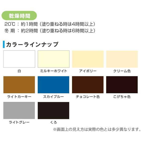 塗料 ハピオセレクト 14L ライトカーキー カンペハピオ ペンキ 水性 水性塗料 水性ペンキ 錆止め塗料 錆止め 防カビ 防さび 水性シリコン多用途 Hapio Select_5