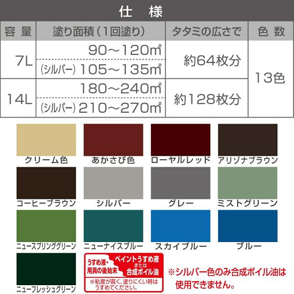 塗料 油性トタン用 14L あかさび色 カンペハピオ ペンキ 油性 屋根 油性塗料 屋根塗料 錆止め塗料 錆止め トタン屋根用塗料 防さび_4