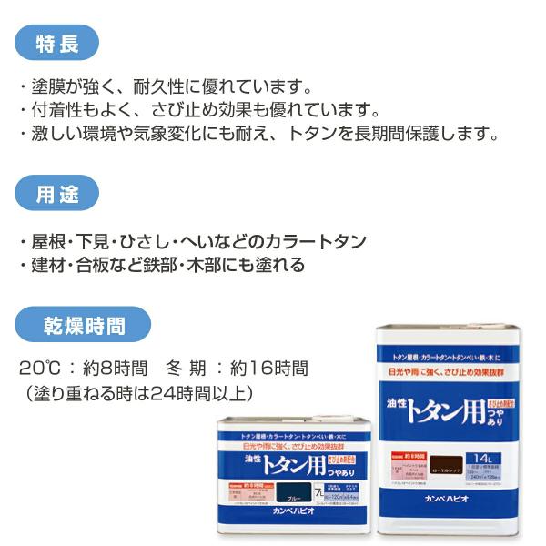 塗料 油性トタン用 14L クリーム色 カンペハピオ ペンキ 油性 屋根 油性塗料 屋根塗料 錆止め塗料 錆止め トタン屋根用塗料 防さび_3