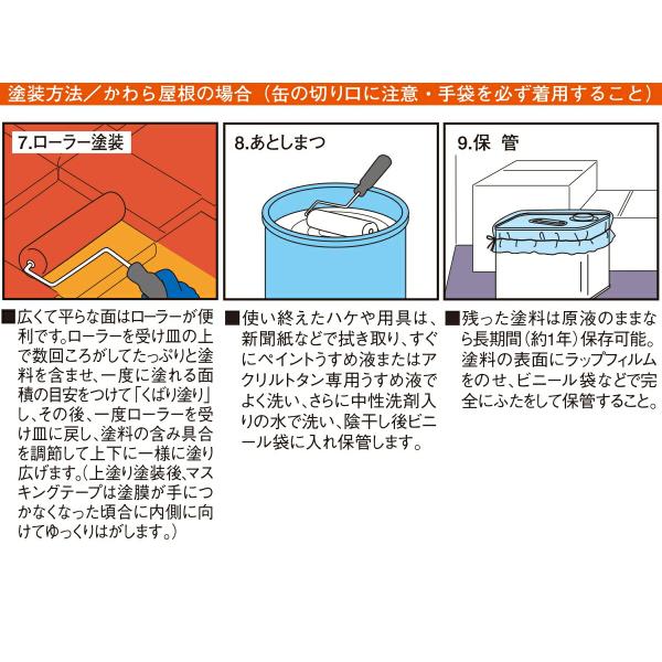 塗料 油性シリコン屋根用 14L ぎん黒 カンペハピオ ペンキ 油性 屋根 油性塗料 屋根塗料 トタン屋根用塗料 速乾 屋外 紫外線 寒冷地 耐久性_10