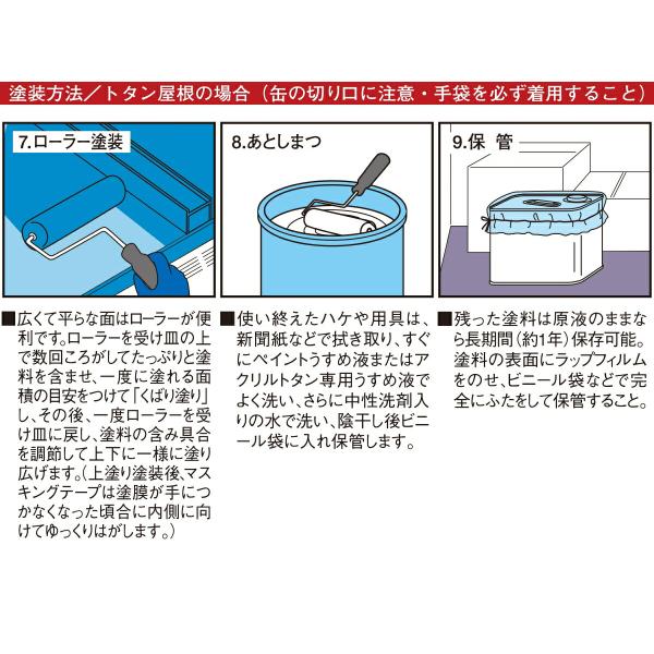 塗料 油性シリコン屋根用 14L ぎん黒 カンペハピオ ペンキ 油性 屋根 油性塗料 屋根塗料 トタン屋根用塗料 速乾 屋外 紫外線 寒冷地 耐久性_7