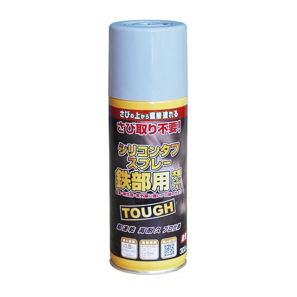 塗料 油性シリコンタフスプレー 300ml ×12本 グレー ニッペ スプレー塗料 スプレー 油性塗料 ペンキ 油性 錆の上から塗れる塗料 錆止め 高耐久 塗装