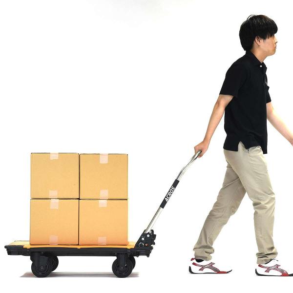 台車 法人限定 アクロスC キャスタータイプ SC-9060CAFT(スタンド付) オリーブグリーン 矢崎化工 台車 折りたたみ 台車 手押し台車 運搬車 アクロス 台車_3