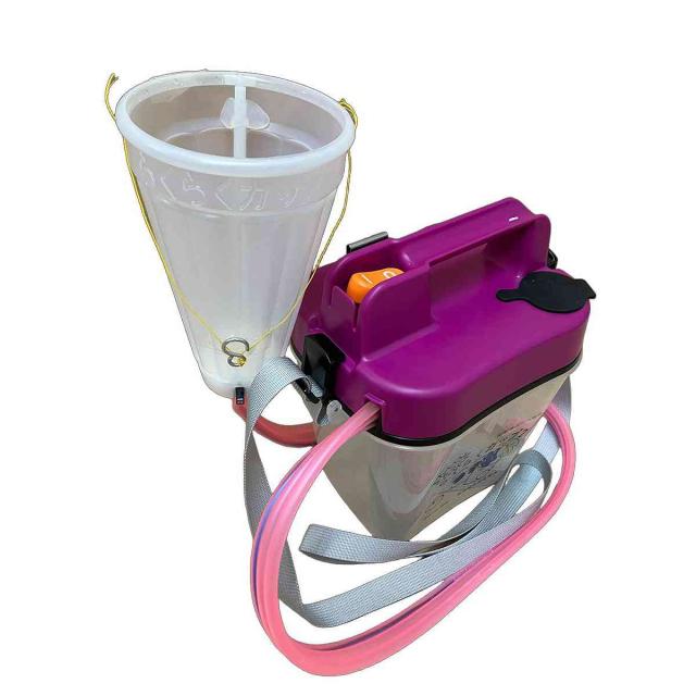 電池式 ジベレリン処理器 らくらくカップ3 (特大カップ付) 中川製作所 葡萄 生産 ぶどう ジベレリン処理 農業用 種なしぶどう栽培 ブドウ栽培
