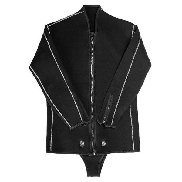 メンズウェットスーツ5mm 2ピースブラックウィンター水着ネオプレン