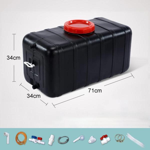 80L 太陽熱温水器、屋外大容量シャワータンク、太陽光で水を暖める、災害