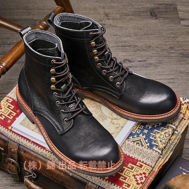 本革 ワークブーツ メンズ 牛革 トレッキングシューズ 登山靴 カジュアルシューズ 軽量 紳士靴 作業靴 防滑 耐磨耗 アウトドア 本革 メンズ 牛革 ショートブーツ ワークブーツ トレッキングシューズ