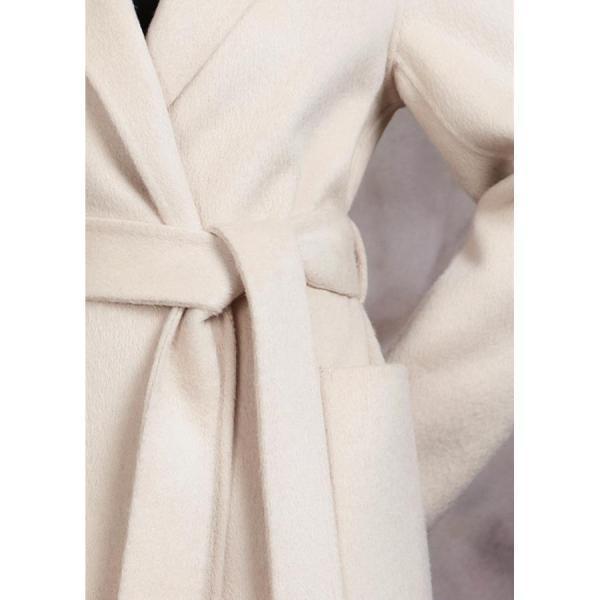 両面カシミヤコート テーラード ジャケット レディースロングコート