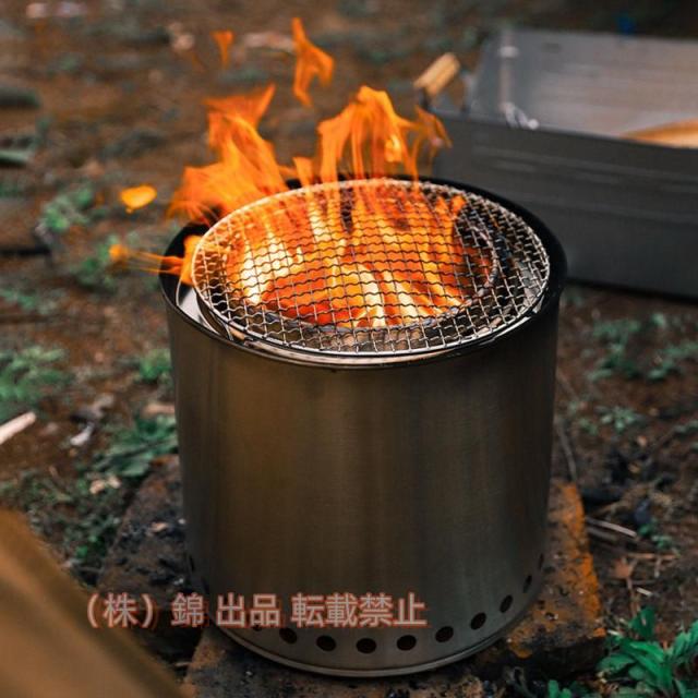 ウッド 台 二次燃焼 ネイチャー ラージ 大型 薪 アウトドア 株式会社錦 キャンプ 二次燃焼