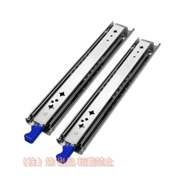 AOLISHENG 重量用 スライドレール 2023年新型 二列ボールベアリング 長さ300-1000mm 幅53mm 耐荷重 100kg : AOLISHENG 重量用 スライドレール 2024年新型 ロック式