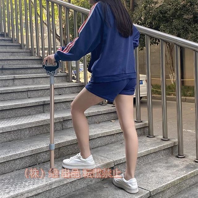 ステッキチェア 折りたたみ杖 超軽量 登山杖 アルミ製 3脚 杖 椅子 アウトドア ストック 座れる つえ 株式会社錦高齢者 登山 歩行支援 滑り止め スティック