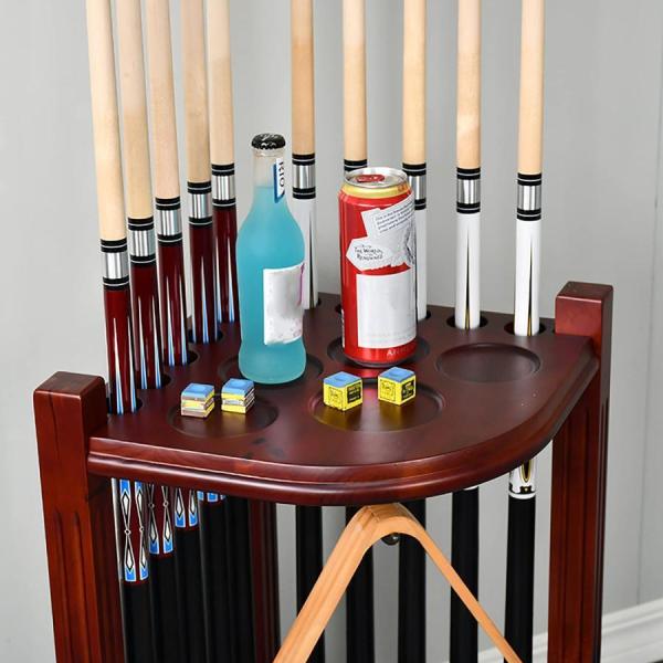 プールスティックホルダー木製スヌーカーキューラックビリヤード