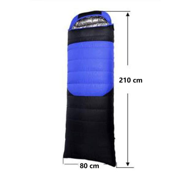 寝袋 1200G ホワイトダックダウン充填封筒 厚くて暖かい寝袋 25℃?-35℃