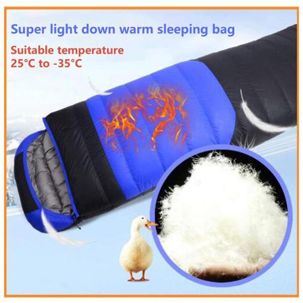 寝袋 1200G ホワイトダックダウン充填封筒 厚くて暖かい寝袋 25℃?-35℃ ハイキング株式会社錦 旅行用 寝袋 1200G ホワイトダックダウン充填封筒 厚くて暖かい寝袋 25℃?-35℃