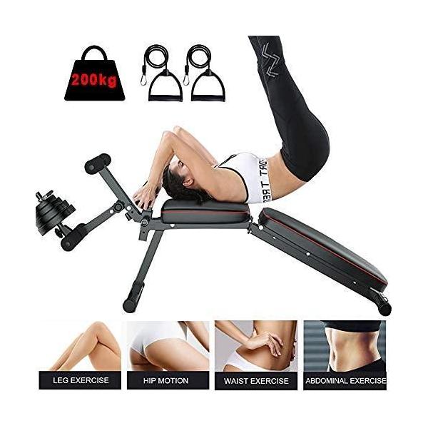 トレーニングベンチとウェイトセット Amazon.co.jp: トレーニングベンチ 多機能ウェイトリフティングベッド