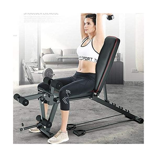 筋トレ ベンチプレス台 ダンベル用ベンチ トレーニング器具 マルチ