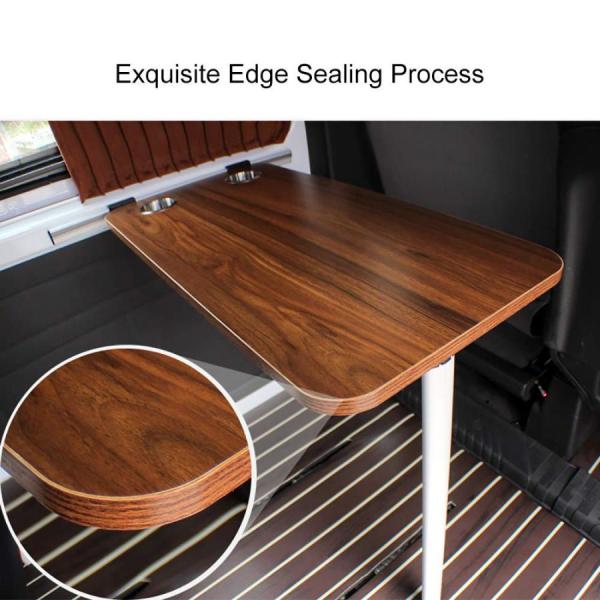 キャンピングカ用のダイニングテブル2カップスロット付き丸型RVテブルキャンピングカボトキャラバンバン株式会社錦キャンピングカ用家具インテリア39.5×79.5c