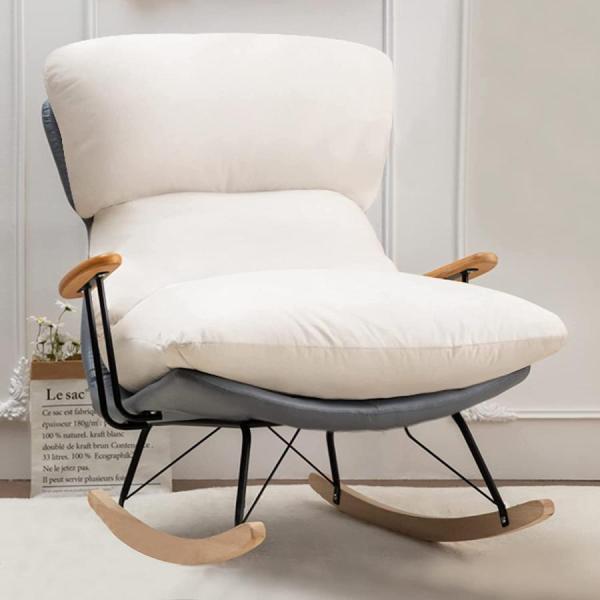 リクライニングロッキングチェア、快適な北欧バルコニーロッキングチェア竹ロッキングチェアホーム大人バルコニーレジャー怠惰なラウンジチェ ロッキングチェア 大人用ロッキングチェアリクライニングチェアホーム北欧怠惰なシングルリビングルームバルコニーレジャーソファチェアロッ  怠惰なロッキングチェアシングルリクライニングソファチェアホームバルコニーリビングルームレジャーチェア大人用ロッキング ...