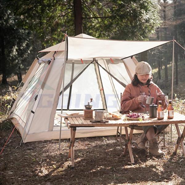 キャンプテント 4～6人用アウトドアテント 防風防水防塵 防虫 通気性
