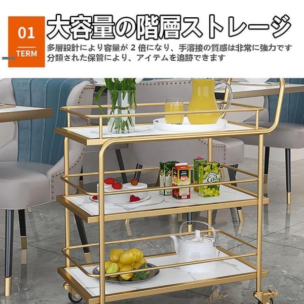 キッチンカート ワゴン ステンレス製サービスワゴン キッチン キャスター付き キャスター付き 業務用 サービスワゴン キッチンワゴン?アイランド ラック 2段/3段 : サービスワゴン  キッチンワゴントロリー三階建てステンレス鋼ホテルレストランカートキッチン収納車ラックバーサービス車ワインカート3段 天然木 サービングカート  ステンレス鋼 キッチンカート （80×45×78cm） : ホーム＆キッチン