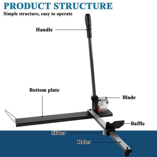 レール切断機 レール油圧カッター ハイ/ローレール アルミニウムレール用カッター 焼入れと精製 C158 DINレールカッター(RC-300)-広栄商事
