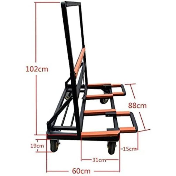 ボード台車耐荷重400kg運搬台車折りたたみ調整可能な荷台車キャリー