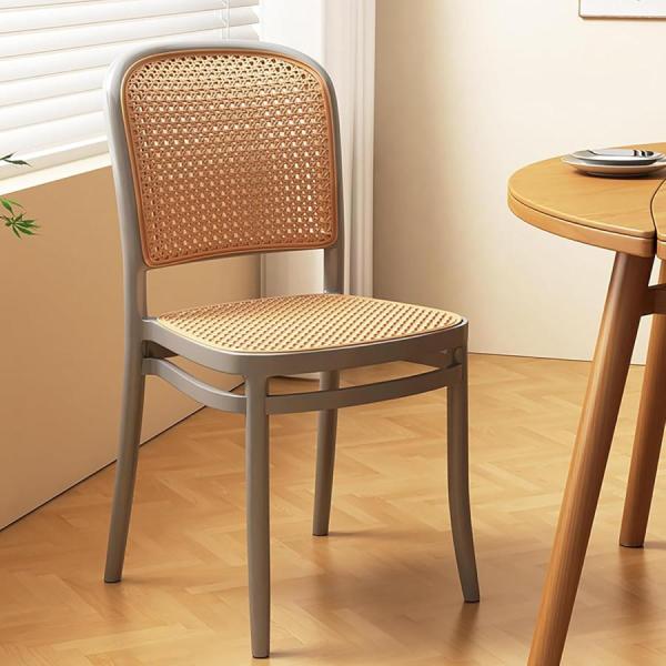 ダイニングチェア ラタン 食卓椅子 籐編み 学習椅子 木製 コーヒー