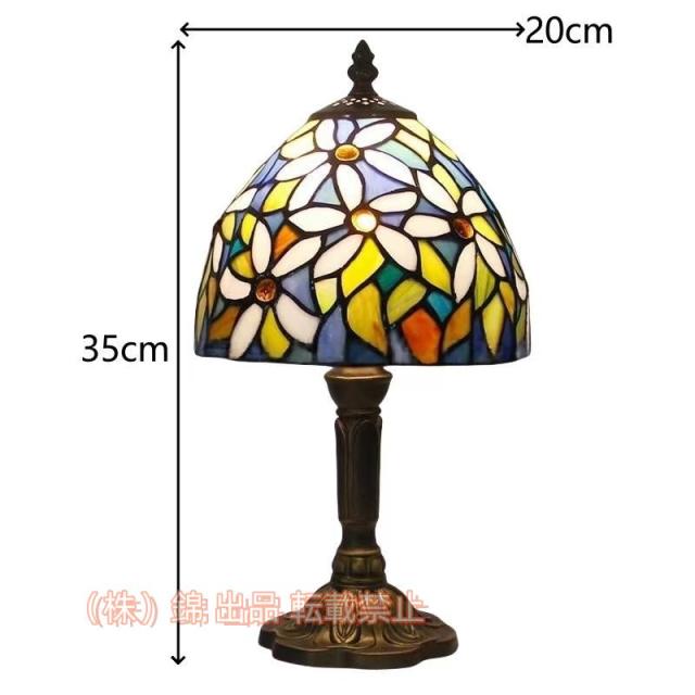 芸術品◇上級品 ステンドランプ ステンドグラス アンティーク 花柄