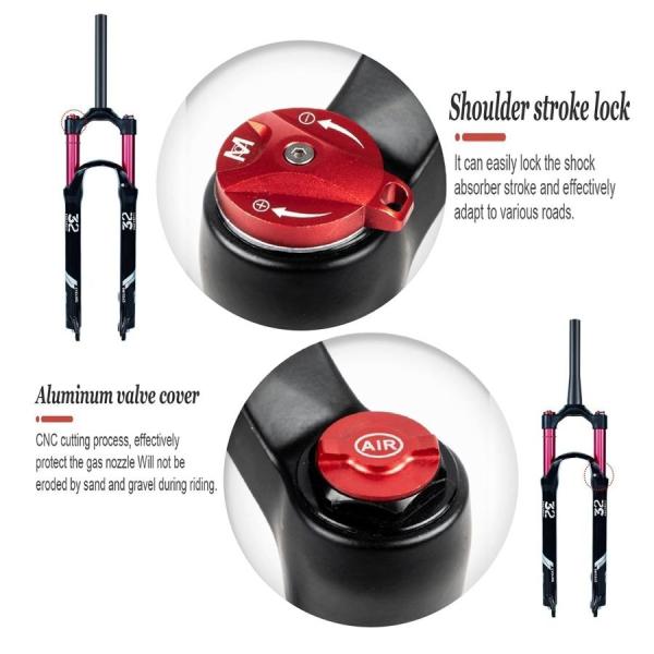 バイクサスペンションフォークアルミ合金MTB自転車用ショック