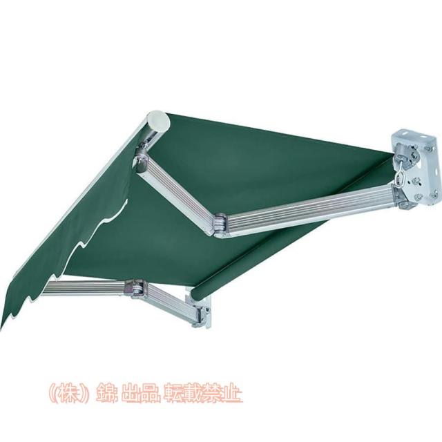 オーニングシェード日除けシェード，DIYキットパティオ手動格納式キャノピーオーニングアンチUVおよび防水折錦アウトドアオーニングアルミ合金サン3*1.5m