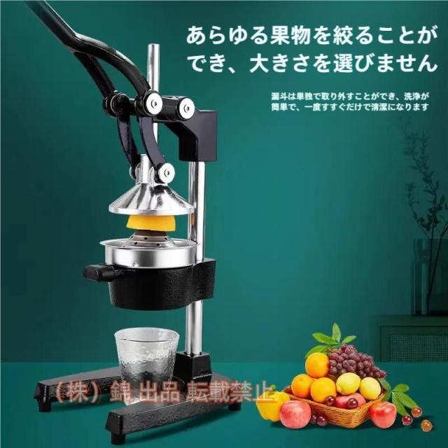 果汁しぼり器 ハンドブレンダー スロー ハンド ジューサー ステンレス 果汁 絞り 器 レモン果汁 ライムジュース株式会社錦 業務用 ミキサー 手動 レモン絞り器