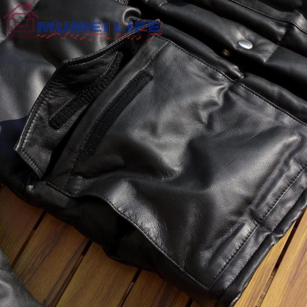 新入荷☆防寒良品☆レザーダウンジャケット株式会社錦 イタリアン