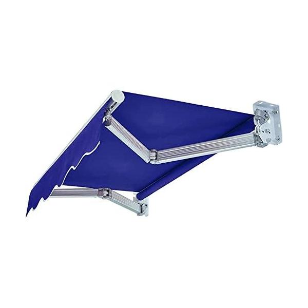 オーニングシェード日除けシェード，DIYキットパティオ手動格納式キャノピーオーニングアンチUVおよび防水折錦アウトドアオーニングアルミ合金サン3*1.5m