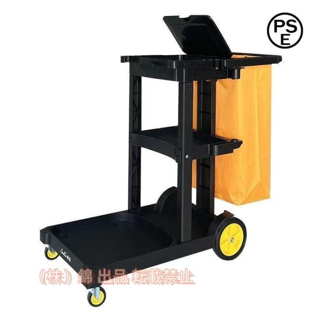 多機能 掃除カート ツールカート ホテル清掃台車 学校 工場 スーパーマーケットやモール レストラン ワゴン 株式会社錦業務用 ゴミ収集 ス清掃車 キャスター
