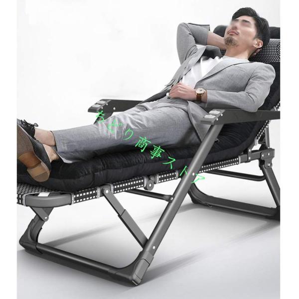 サンラウンジャー 調整可能な折りたたみ リクライニング ホームオフィス屋外キャンプガーデンテラスビーチレジャーリラクゼーションランチブレイクベッド、負荷2 サンラウンジャー 調整可能な折りたたみ リクライニング ホーム